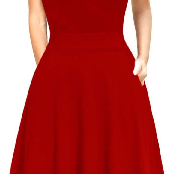 Women's Elegant Vintage Dresses Knee Length Casual Floral Print Work Party Peter - Picture 1 of 4